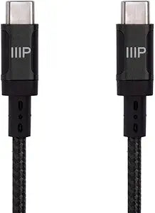 Monoprice 138855 USB-C to C Charge & Sync Cable 6ft — main product image