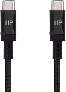 Monoprice 138840 USB-C Cable 10ft - Fast Charging Data