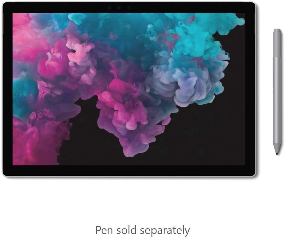 Microsoft Surface Pro 6: 12.3" Touch, i5, 8GB, 256GB SSD, Win 10 Pro (Renewed)