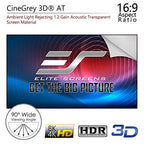 Elite Screens AR110H-ATD3 Aeon Acoustic Transparent CineGrey 3D Screen