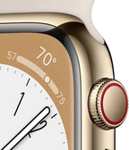 Apple MNW03LL/A-cr Watch Series 8 Cellular Gold (Renewed)