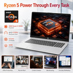 HP 17 Touchscreen Business Laptop, Ryzen 5, 32GB RAM