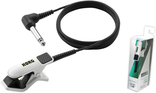 Korg CM-200-WHBK Clip-On Contact Microphone White/Black