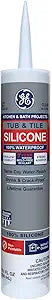 GE 2749485 Tub & Tile Silicone Caulk Clear 12-Pack