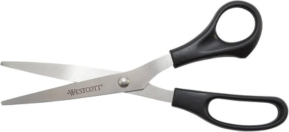 Westcott 16907 8" All Purpose Scissors 3-Pack - Black