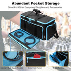 MYDAYS Large DJ Cable Gig Bag with Detachable Dividers