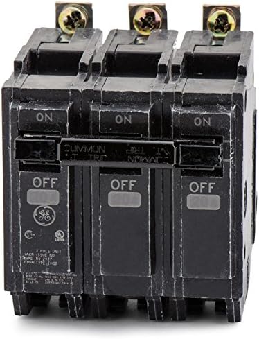 GE THQB32100 3-Pole 100 Amp Bolt-On Miniature Circuit Breaker — main product image