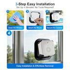 BestDay 2K Wireless Window Security Camera with 45-Day Battery