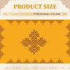 Fanfanwin Yellow Indian Pooja Backdrop, 8 x 5 ft Extralarge