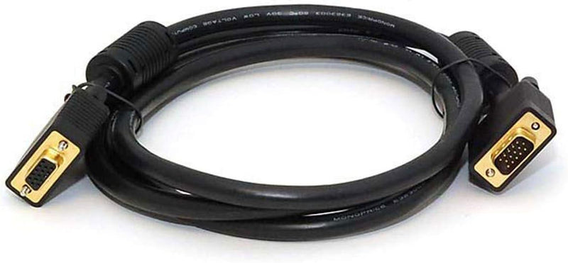 Monoprice 100086 6ft SVGA M/F Monitor Cable Ferrites — main product image
