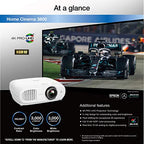 Epson Home Cinema 3200 4K PRO-UHD Projector, HDR, 3-Chip