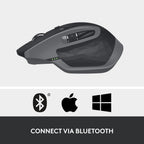 Logitech MX Master 2S Graphite Bluetooth Mouse - Renewed