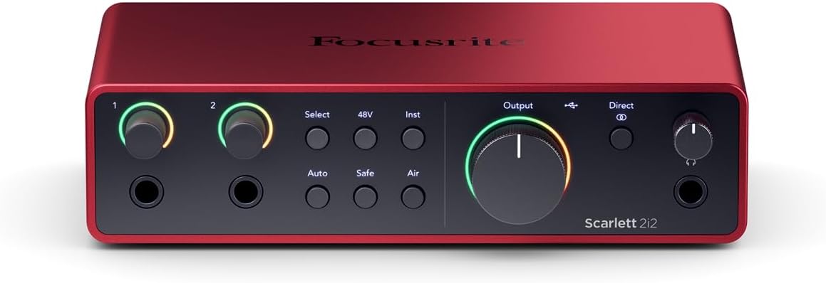 Focusrite Scarlett 2i2 Studio 4th Gen USB Audio Interface Kit