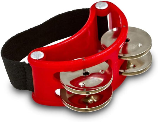 Latin Percussion LP188 Foot Tambourine - Nickel Jingles
