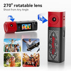 AUCAKU Vintage Keychain Mini Digital Camera