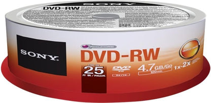 Sony 25DMW47SPM DVD-RW 2X 4.7GB 25-Pack