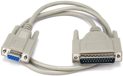 Monoprice 100461 DB9 Female to DB25 Male Serial Cable - 3ft