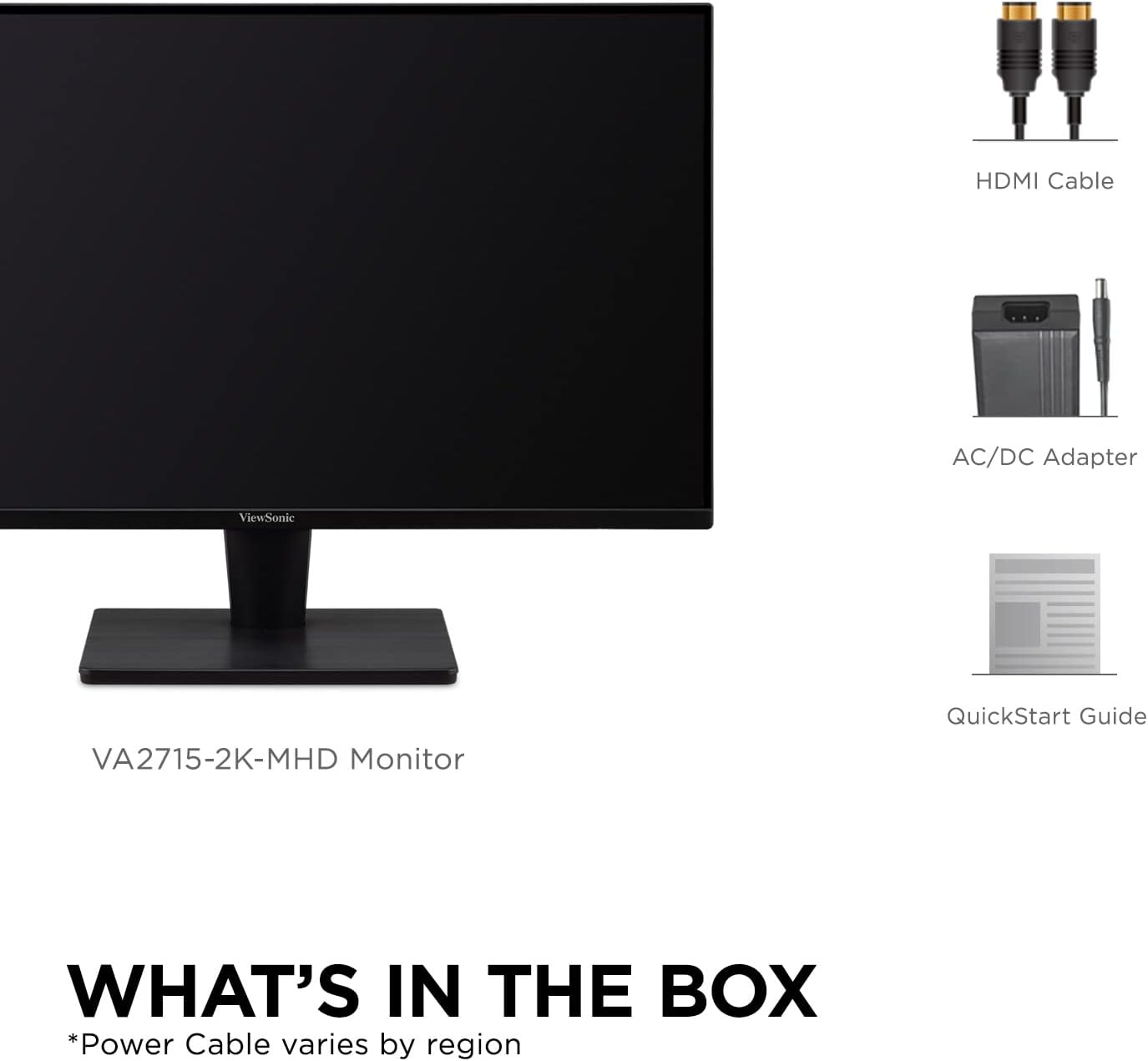 ViewSonic VA2715-2K-MHD 27 Inch 1440p QHD Monitor