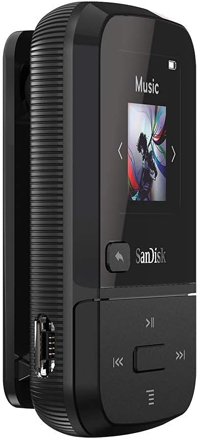 SanDisk SDMX30-032G Clip Sport Go 32GB MP3 Player - Black (Renewed)