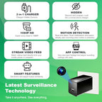 Generic Full HD 1080P Plug-In Charger Hidden Security Camera