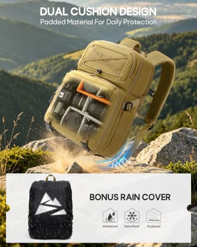 RAINSMORE Tactical Camera Backpack for DSLR and Mirrorless — main product image