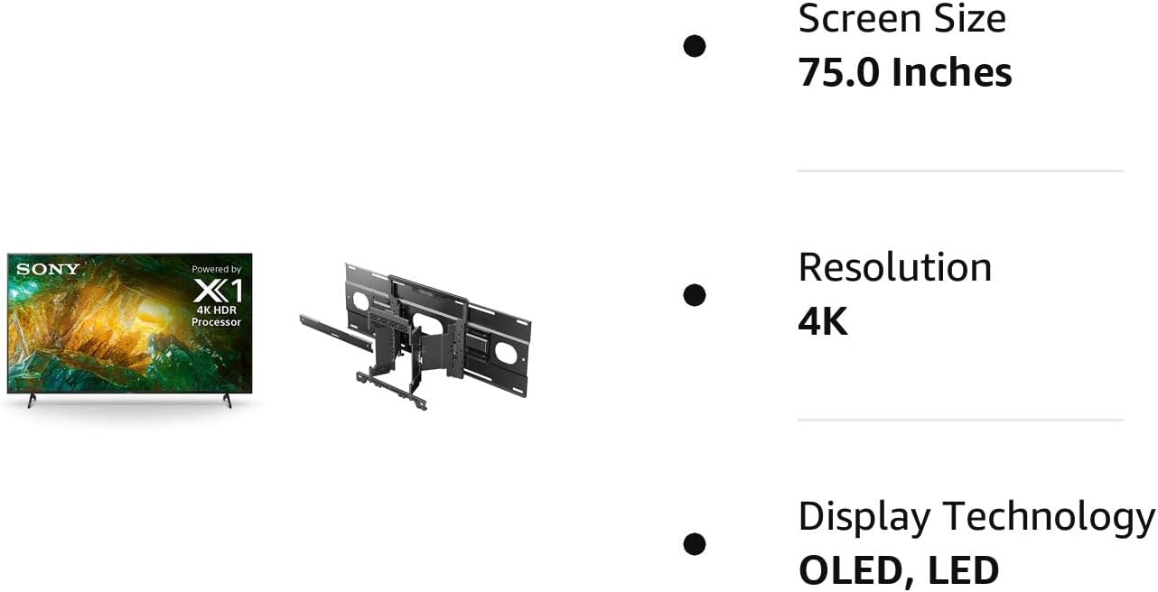 Sony X800H 75-Inch 4K Ultra HD Smart TV