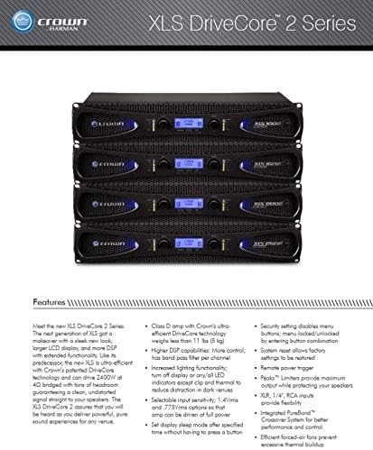 Crown XLS1002 Power Amplifier - 350W Class D Amplifier