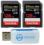 SanDisk 128G_SD_Extreme_Pro_X2_R6BLK 128GB Extreme Pro SD Card Bundle
