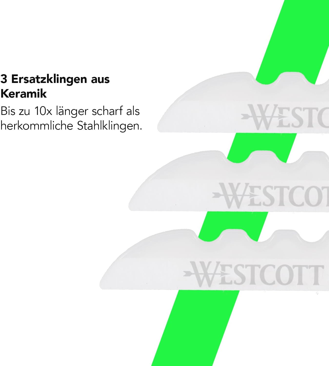 Westcott Ceramic Replacement Blade - 3 Pack - Cutter Blades