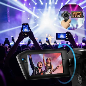 SENECESLI 8K Dual-Lens Handheld Video Camera
