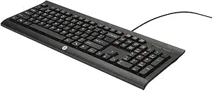 HP H3C52AA#ABA K1500 Wired USB Keyboard (Black) — main product image