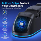 OIVO PS5 Dual Controller Charging Station with RGB Lighting