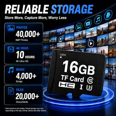 Eloxomer 16GB microSD Card U3 Class 10 High-Speed Memory Card