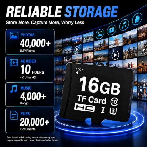 Eloxomer 16GB microSD Card U3 Class 10 High-Speed Memory Card — main product image