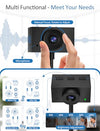 magift 2K USB Webcam with Gooseneck Stand and Privacy Cover