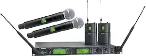 Shure UR124D/SM58-H4 UHF Wireless Dual Vocal Microphone System — main product image