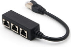 Crucial RJ45 Ethernet Splitter 1 Male to 3 Female