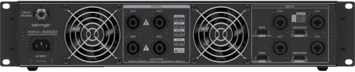 Behringer NX4-6000 4-Channel Power Amplifier