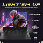 HP OMEN 16 Ryzen 9 RTX 5060 Gaming Laptop, 2.5K 165Hz