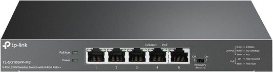 TP-Link TL-SG105PP-M2 5-Port 2.5G PoE++ Gigabit Switch
