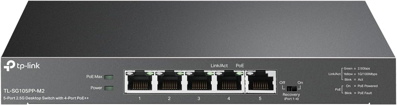 TP-Link TL-SG105PP-M2 5-Port 2.5G PoE++ Gigabit Switch — main product image