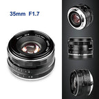 Meike 35mm F1.7 Sony E-Mount Manual Focus Lens