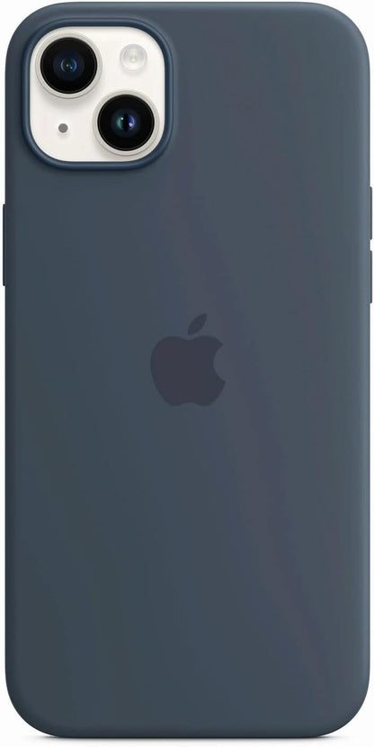 Apple iPhone 14 Plus Silicone Case Storm Blue MagSafe