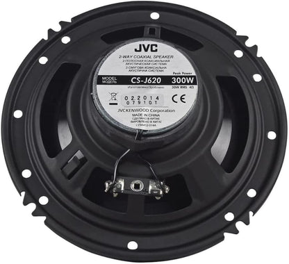 JVC CS-J620 6.5" 300W 2-Way Coaxial Car Speakers