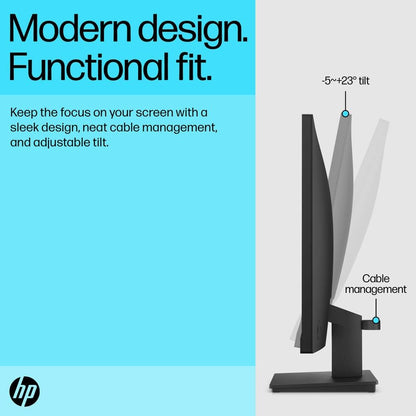 HP HP24 V24v 24" FHD Monitor with Dockztorm Hub