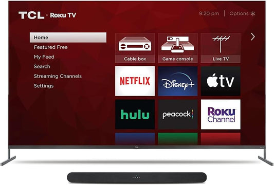 TCL 4 Series 75S434 4K Android TV & Alto 6 Soundbar