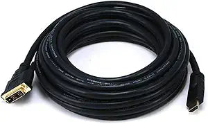 Monoprice 102842 25ft HDMI to DVI-D Cable with Ferrite Cores — main product image