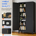 GAIOUS 79-Inch Tall Metal Kitchen Pantry Storage Cabinet
