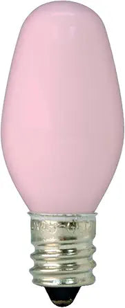 GE 26222 4W C7 Pink Night Light Bulb 2-Pack