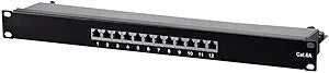 Monoprice 139751 Cat6A 1U Shielded Patch Panel